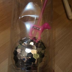 VS PINK disco ball water tumbler